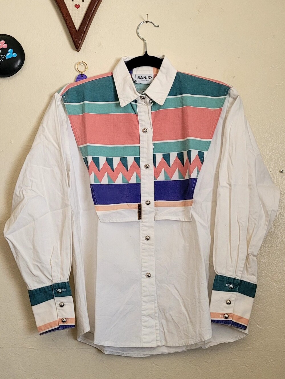 Vintage Banjo of Dallas, TX Western Shirt